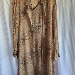 Silk Animal Print 2 piece dress size 16